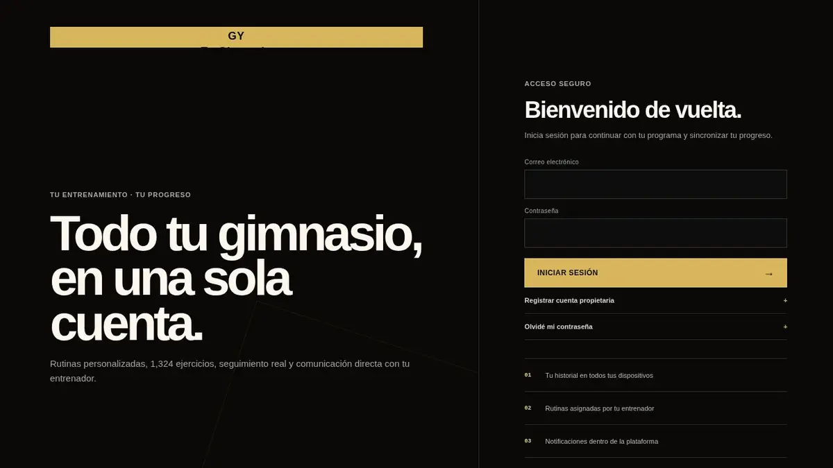 Vista conceptual de Prime Fitness